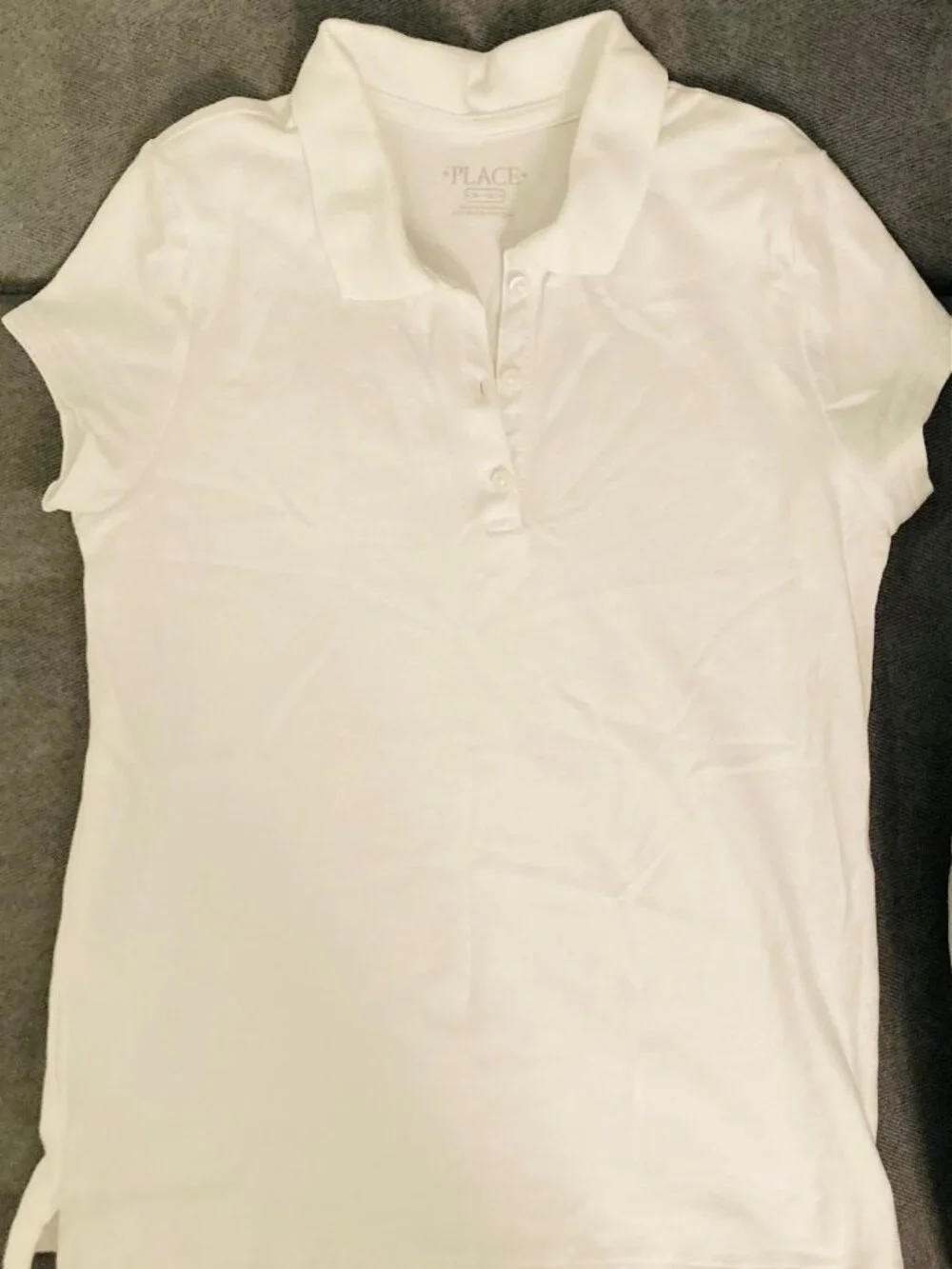 The Children's Place White Uniform Girls Polo